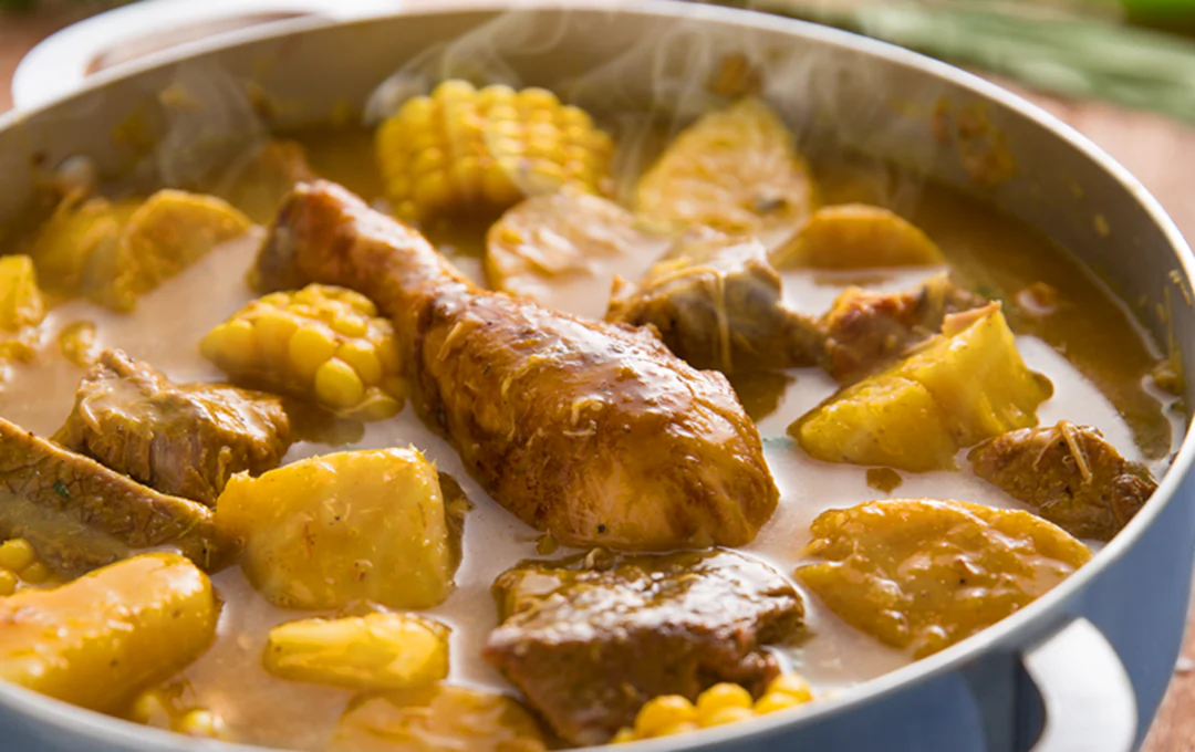 El sancocho dominicano es una sopa de carnes